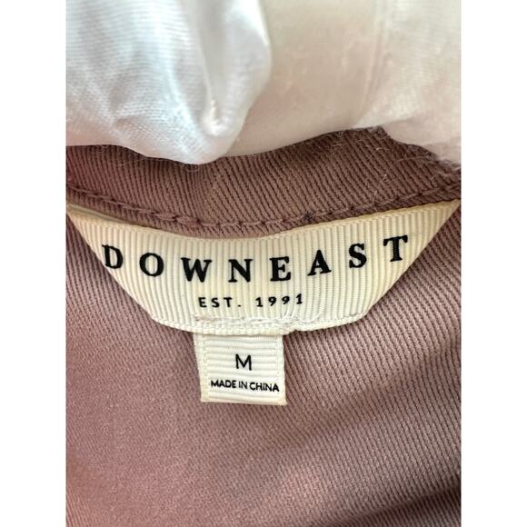 DOWNEAST | Mauve Utility Jacket 100% Cotton Workwear Style | Size Medium - Picture 5 of 6